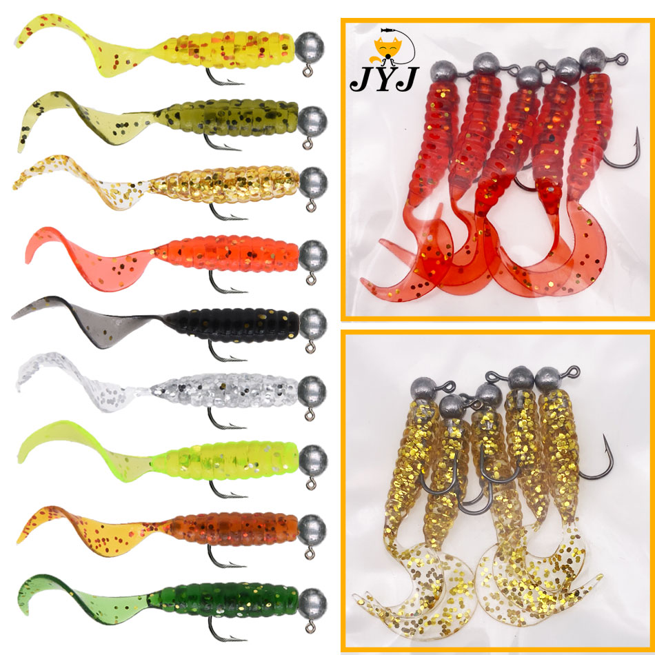 Fishing Lure Soft Plastic - Jyj 5 Stks/zak 1G Jig Haak