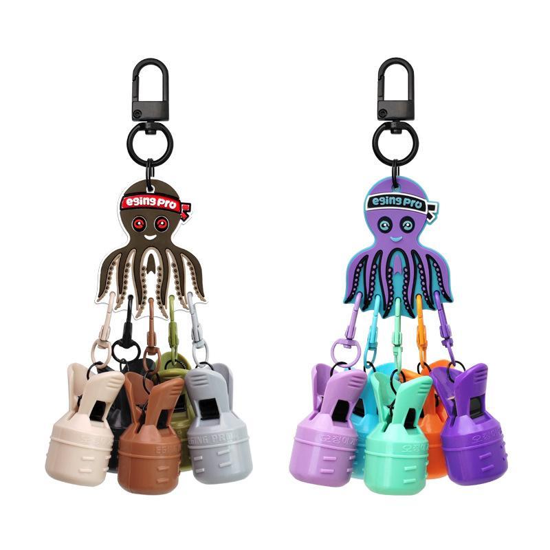 Fishing Lure Accessories - 6 stuks/sets: praktische octopus- en inktvisjig