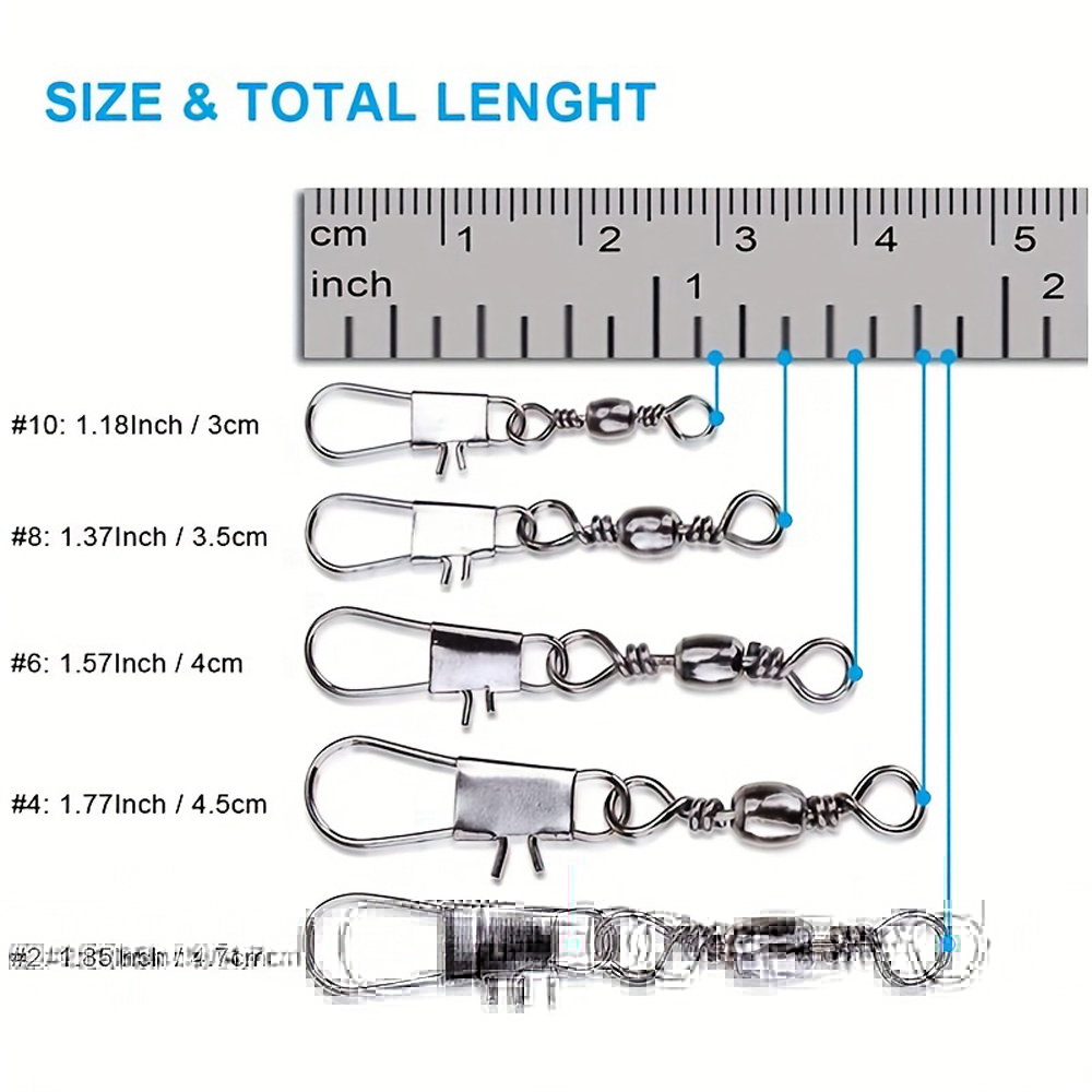 100 stks/partij 4 # 6 # 8 # 10 - Fishing Lure Accessories recensie en prijs