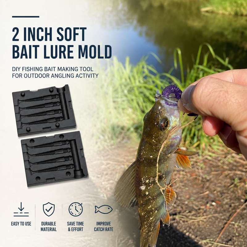 2 inch zacht aasvorm voor het  - Fishing Lure Accessories recensie en prijs