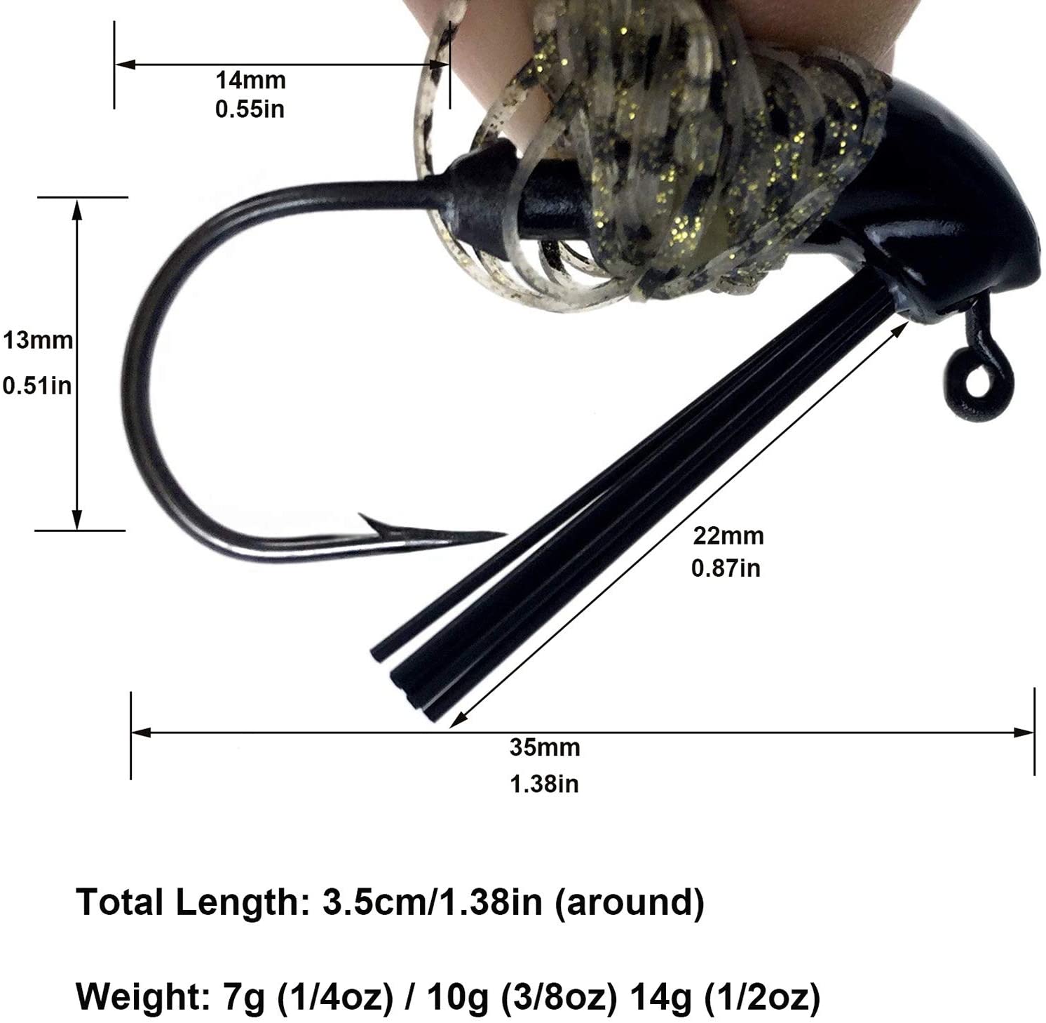 THKFISH 5pcs Jig Vissen Lokt D - Fishing Lure Buzzbait recensie en prijs